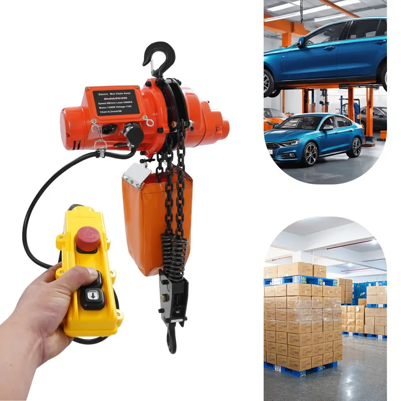 Таль 2200lbs/1Ton Electric Chain Hoist Chain Crane Hoist 3m/9.84ft Lifting — фото лота 2
