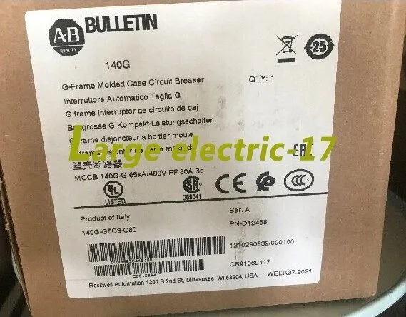 Автоматический выключатель 140G-G6C3-C80 ALLEN BRADLEY Circuit Breaker 80A 3-Pol