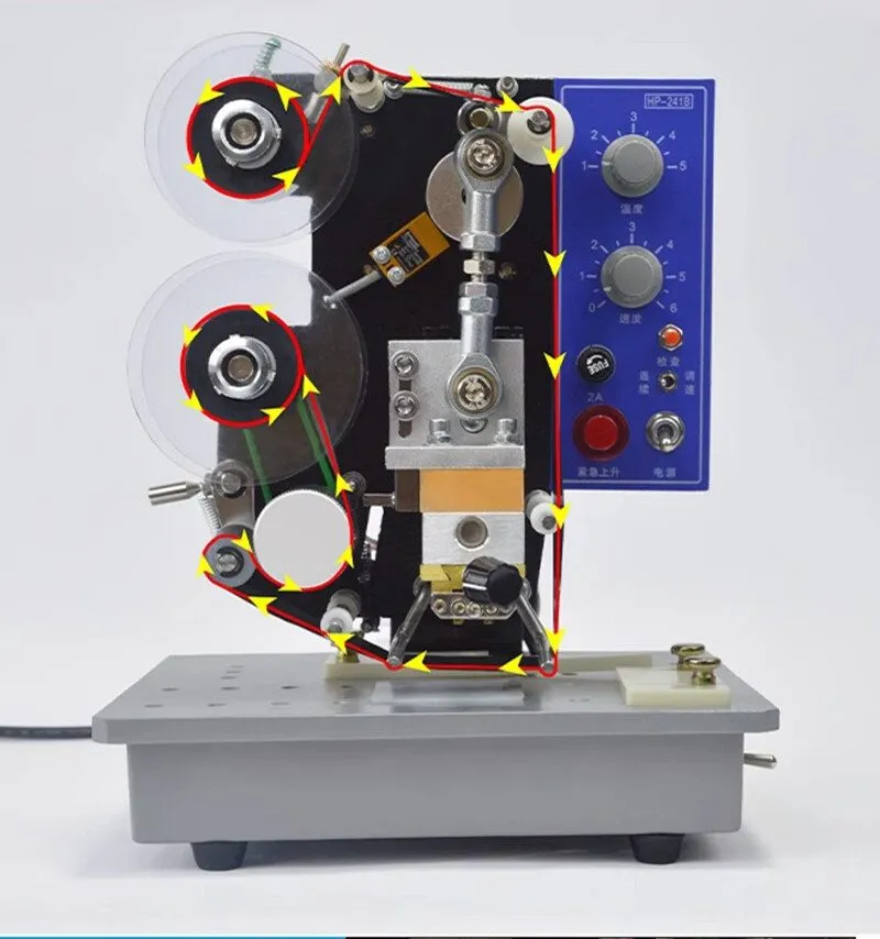 Коммутатор Semi-Auto Ribbon Printer Adjustable Machine Hot Stamp Coder Foot Swit — фото лота 1