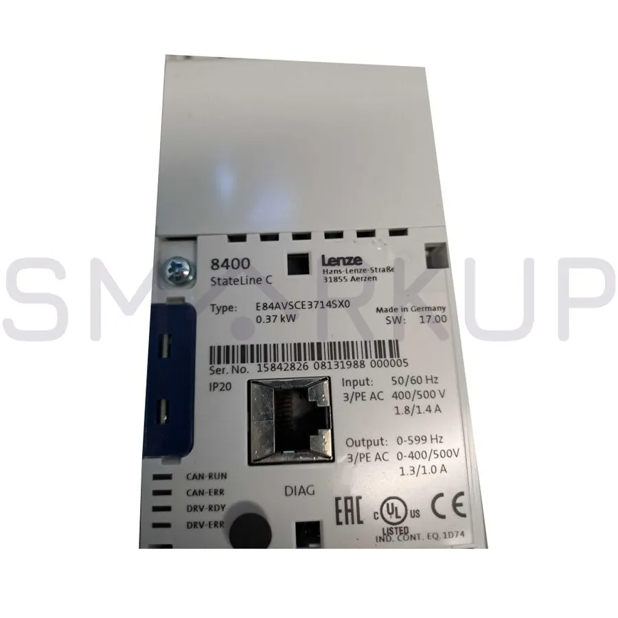 Частотный преобразователь Lenze 8400 Inverter Drive E84AVSCE3714SX0 0.37KW W/ Sc
