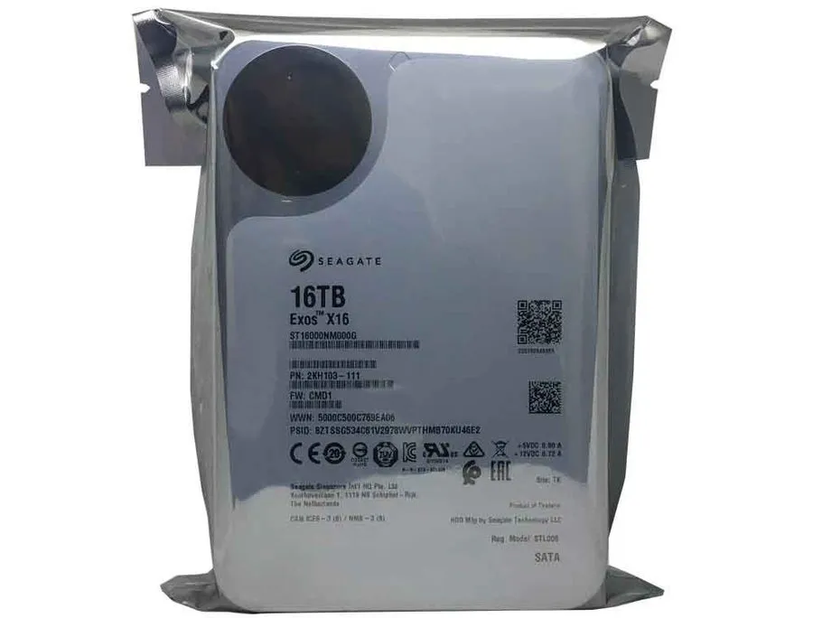 Жёсткий диск Seagate Exos X16 ST16000NM000G 16TB 7200RPM SATA 6Gbs 3.5" Enterpri