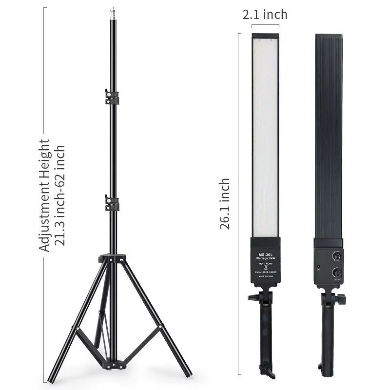 Оборудование видеонаблюдения SZKOSTON LED Video Light Wand Bi-Color 3200K-5500K  — фото лота 1