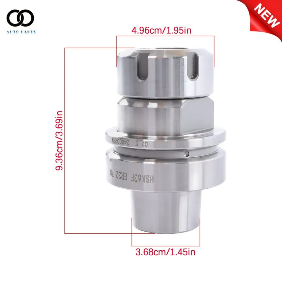 Патрон HSK63F-ER32-70L Collet Chuck Tool Holder G2.5 24000 RPM CNC Router