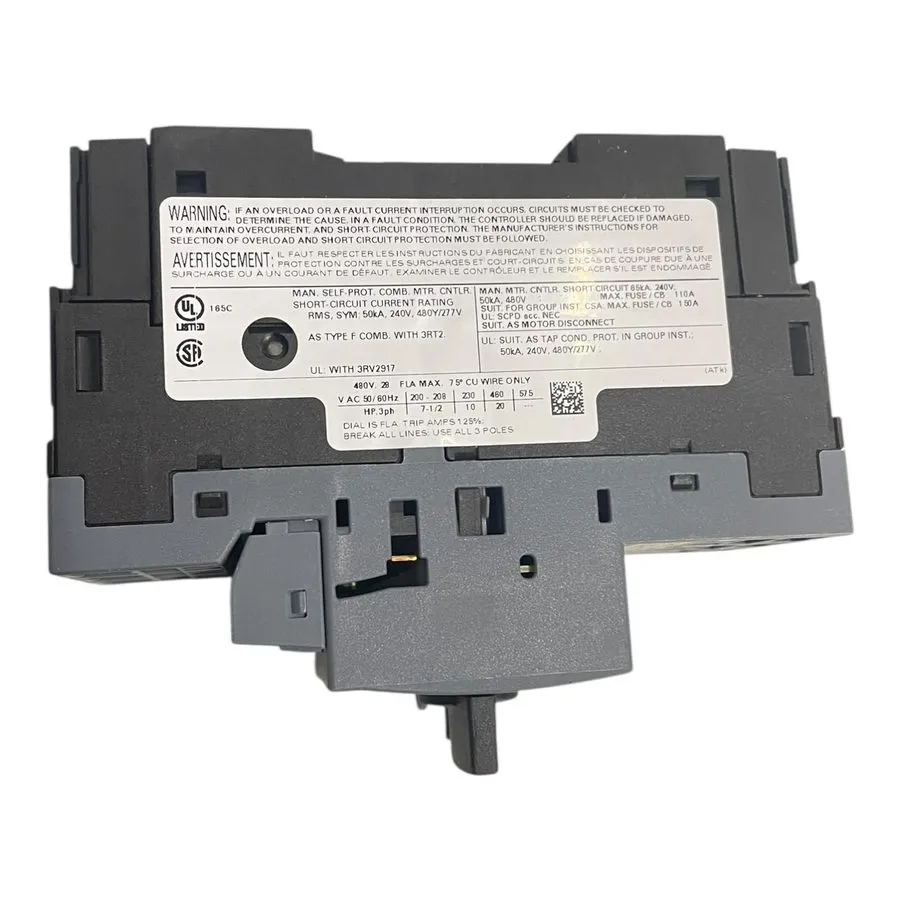 Автоматический выключатель SIEMENS 3RV2021-4NA20 Motor Protection Circuit Breake — фото лота 2