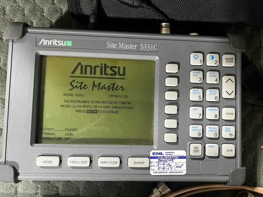Анализатор Anritsu Site Master S331C Cable Antenna Analyzer 4GHz SiteMaster — фото лота 1