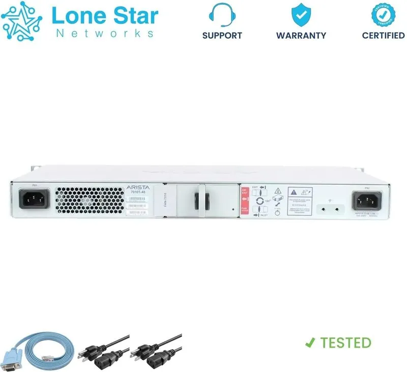 Коммутатор Arista DCS-7010T-48-F 48 port 10/100/1000 and 4 port 10GbE Switch — фото лота 2