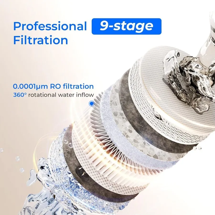Насос Waterdrop X8-Basic Reverse Osmosis System, 800 GPD Tankless, 9-Stage Filtr — фото лота 2