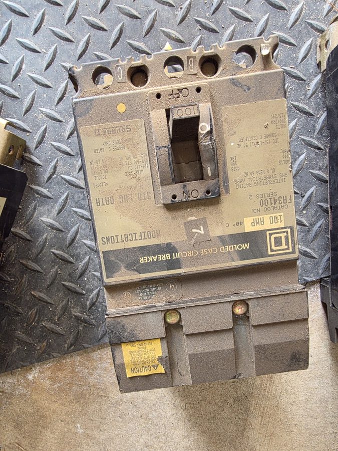 Автоматический выключатель Square D FA34100 3p 100 amp 480v Gray I line Circuit