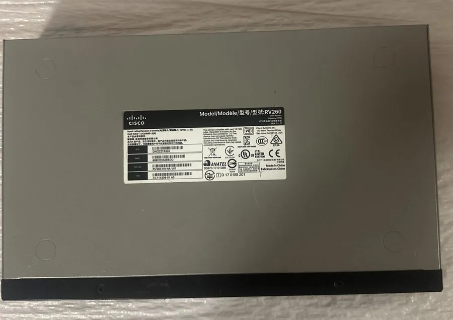 Маршрутизатор Cisco RV260-K9-NA 8-Port VPN Router