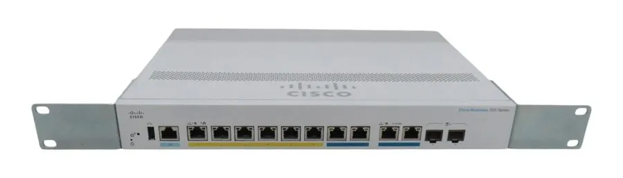 Коммутатор Cisco CBS350-8MGP-2X 8‑Port Managed MGig PoE+ 2.5G + 10G Uplink Switc