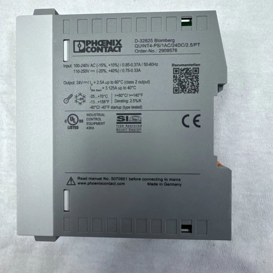 Блок питания Phoenix 2909576 QUINT4-PS/1AC/24DC/2.5/PT Switching Power Supply