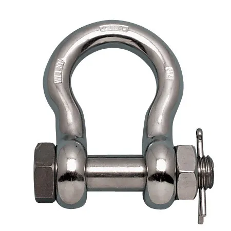 Такелажная скоба STAINLESS BOLT ANCHOR SHACKLE FS 1/4" 316-NM USA