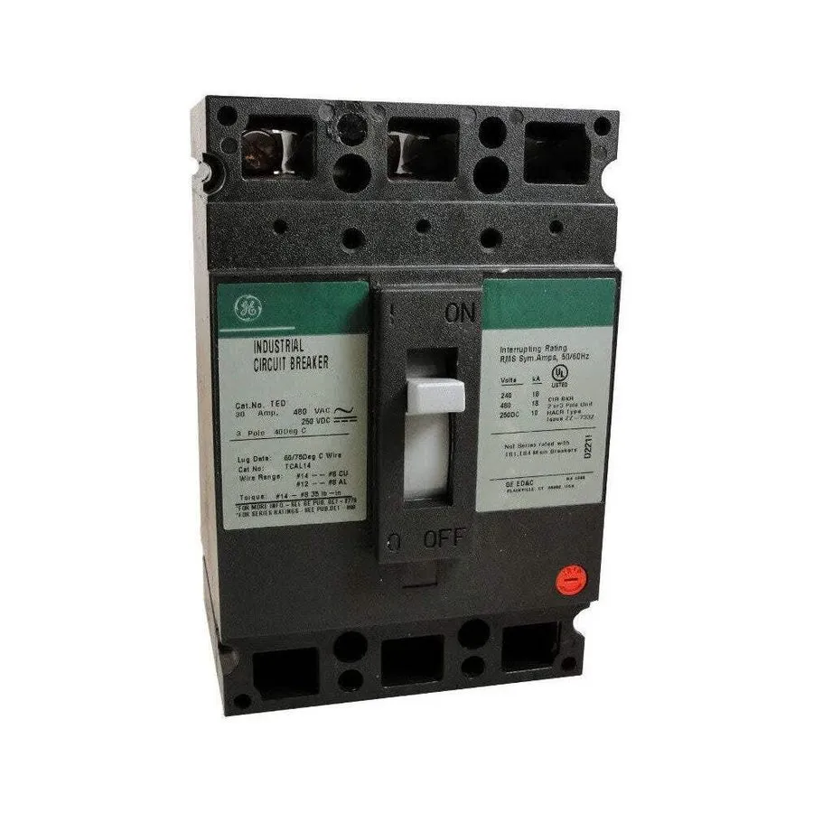 Автоматический выключатель GE TED134030 30A 3-Pole 480V AC E-Frame Circuit Break