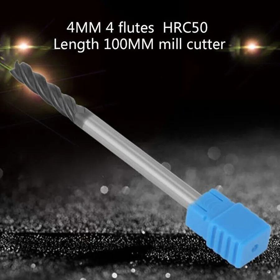 Режущий инструмент 6MM 4Flutes HRC45 Extra Long Length 100mm Tungsten Carbide En