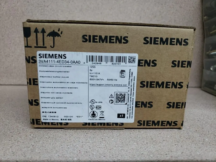 Автоматический выключатель SIEMENS 3VA4111-4ED34-0AA0 110 AMP CIRCUIT BREAKER 3 