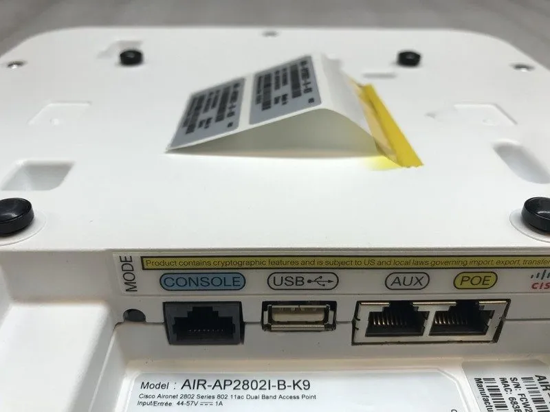 Точка доступа Wi-Fi Cisco AIR-AP28021-B-K9 Access Point White with POE and Conso — фото лота 4