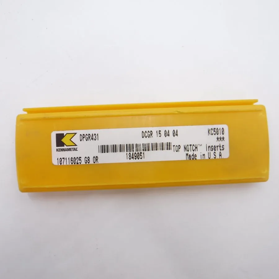 Режущий инструмент Kennametal 4 Profiling Insert: DPGR431 KC5010, Carbide LOT107