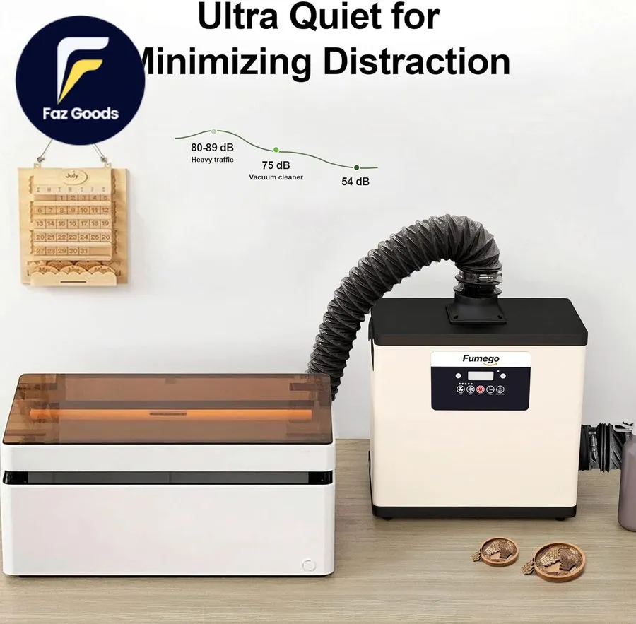 Дымоуловитель Laser Fume Extractor Compatible with xTool S1/P2/F1 Ultra Under 60 — фото лота 2