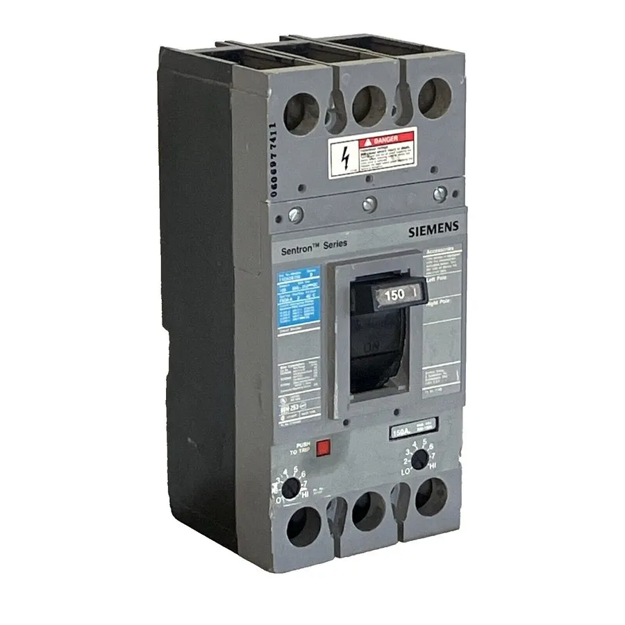 Автоматический выключатель Siemens FXD62B150 2 Pole 150 Amp 600 Volt 35kA 480V C — фото лота 2