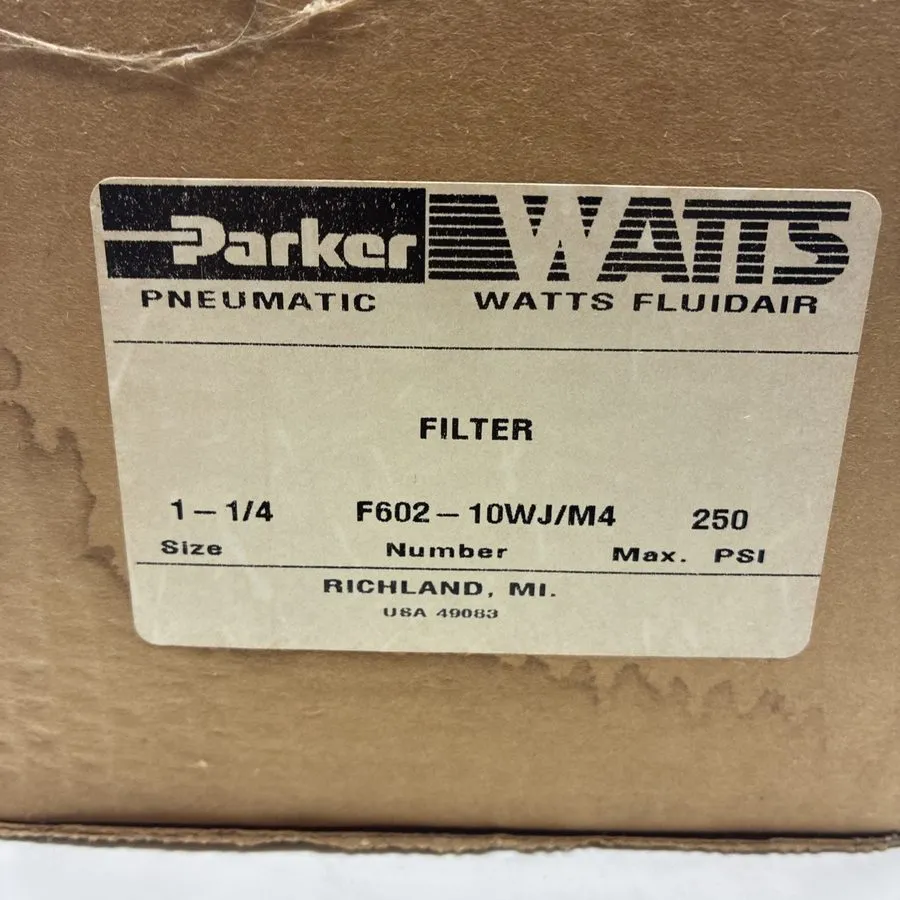 Фильтр Parker Watts FluidAir F602-10WJ/M4 Pneumatic Air Line Filter 1-1/4” 250 P