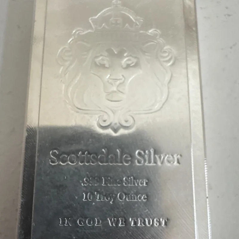 Оборудование Scottdale 10 oz Stacker Lion.999 Fine Silver Bar — фото лота 1