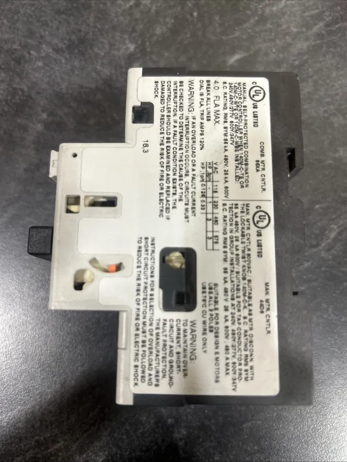 Автоматический выключатель Allen Bradley 140M-C2E-B40 Motor Protection Circuit B — фото лота 2