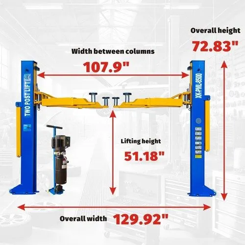 Автоподъёмник XK PML-8500A Two Post Car Lift 2 Post Garage Lift Manual Lock 8500 — фото лота 1