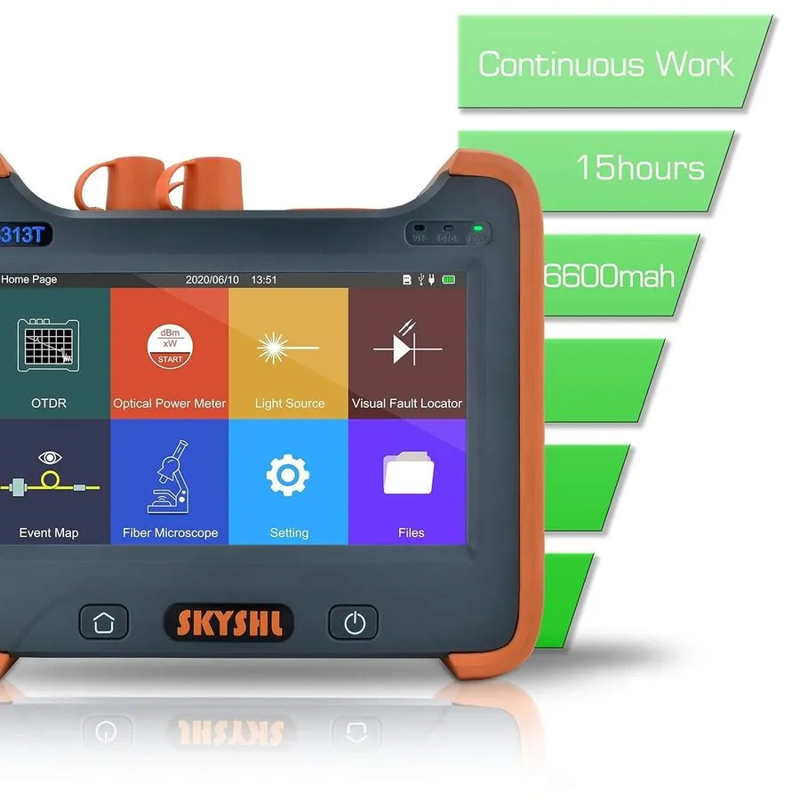 Тестер SKYSHL 1310nm/32dB+1550nm/30dB SM OTDR Tester Built-in OPM OLS VFL — фото лота 1