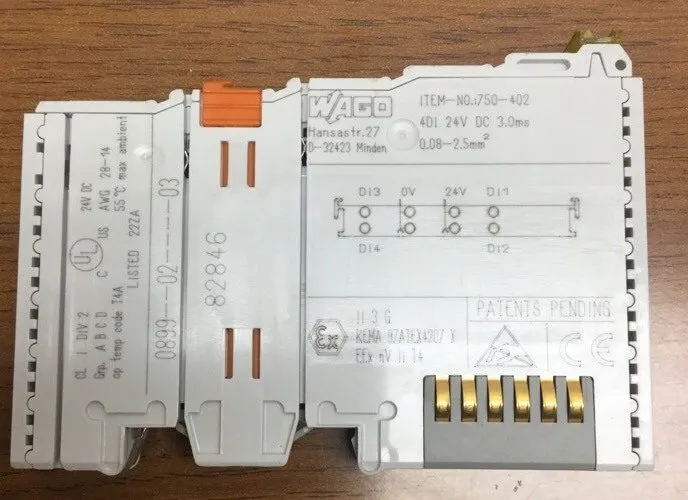 Модуль ввода-вывода Wago 750-402 Input Module 4DI 24VDC 3.0Ms