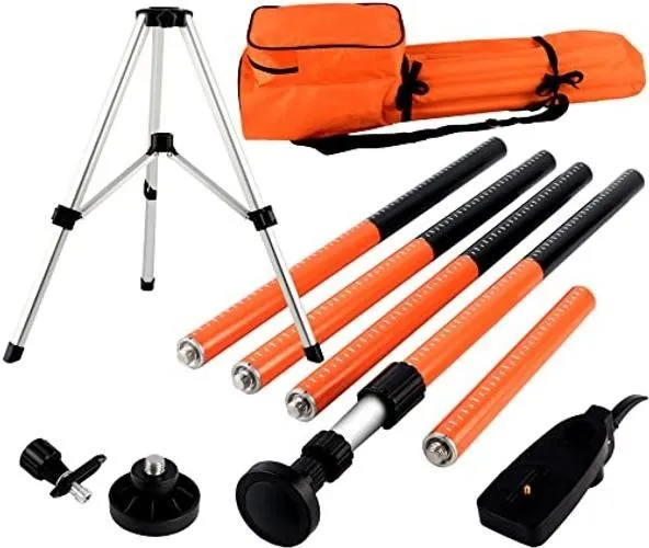 Нивелир Laser Level Pole with Tripod,12Ft./3.7M Telescoping Pole Laser Level Tri