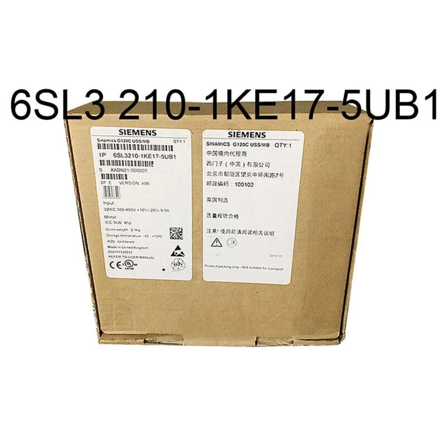 Привод Siemens 6SL3210-1KE17-5UB1 G120C RATED POWER 3,0KW