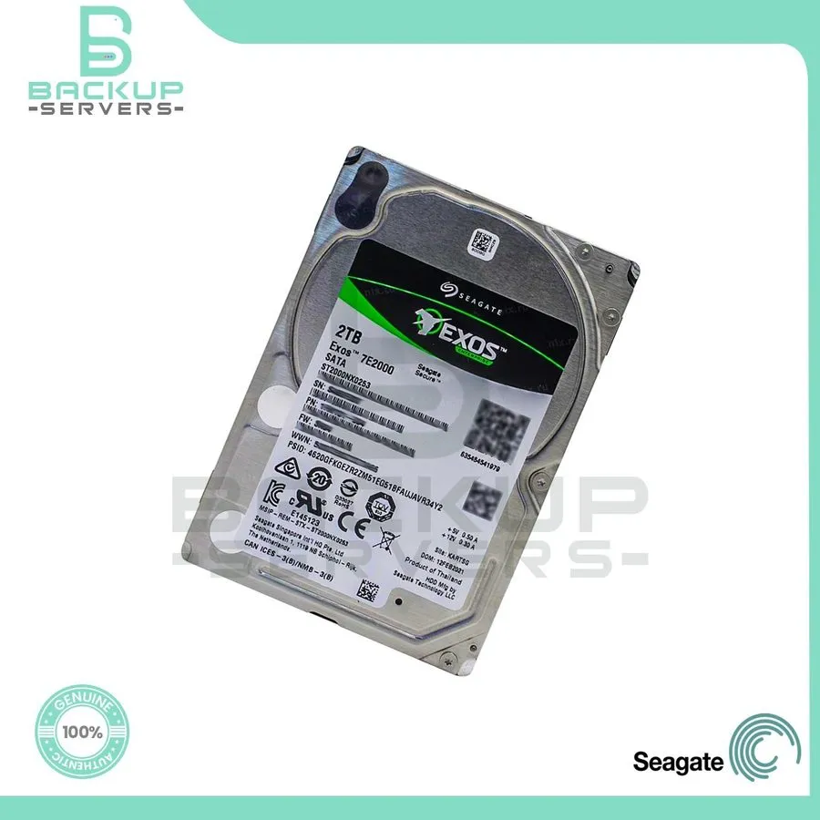 Жёсткий диск Seagate ST2000NX0253 Exos 7E2000 2TB SATA 6Gb/s 7200 RPM 2.5” Hard