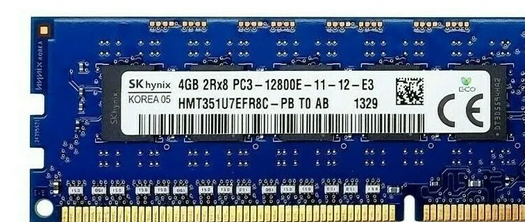 Модуль памяти SK hynix 16GB Kit (2x8GB) DDR3-1600 ECC UDIMM PC3-12800E 2Rx8 Serv