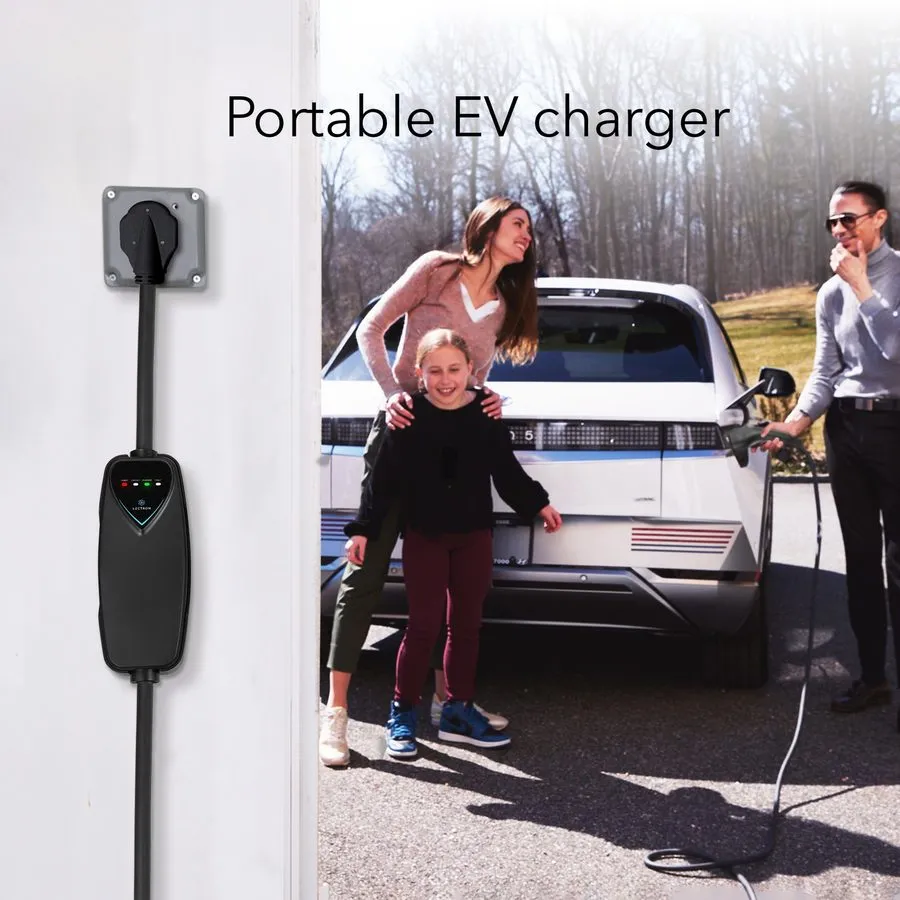 Аккумулятор Lectron Portable Level 2 J1772 EV Charger/WiFi&App/240V 40A/NEMA 14- — фото лота 1