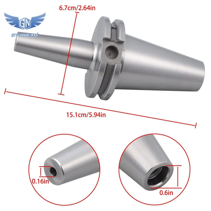 Режущий инструмент CAT40 1/8” × 3.15" Shrink Fit End Mill Tool Holder TIR 0.0002