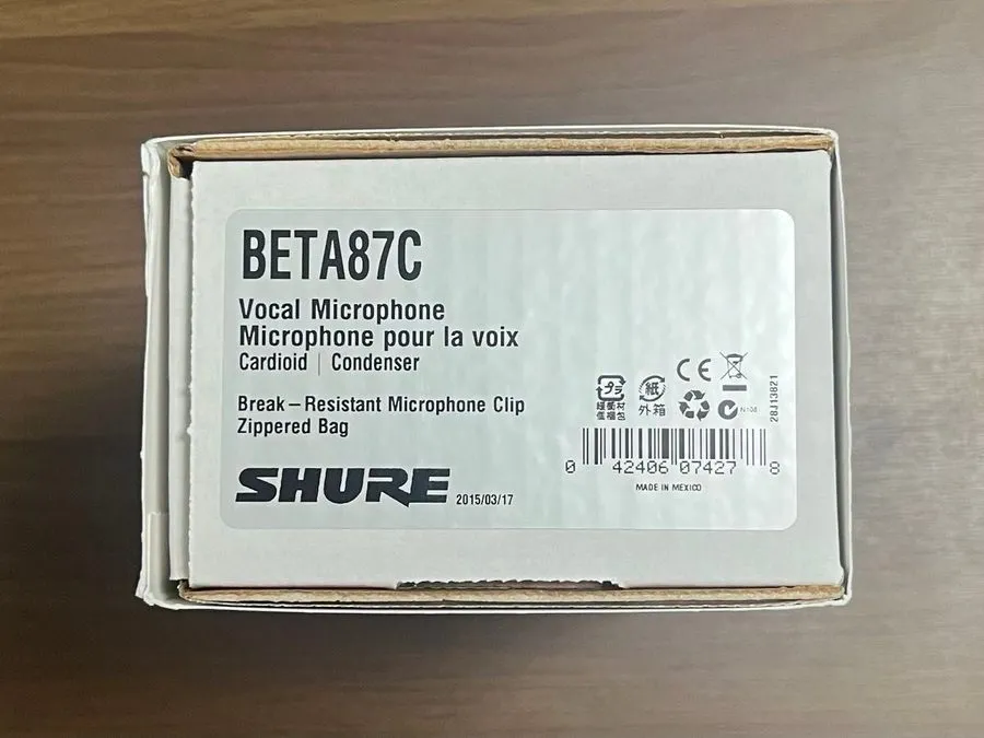 Микрофон SHURE BETA87C Condenser Vocal Microphone with Holder — фото лота 2