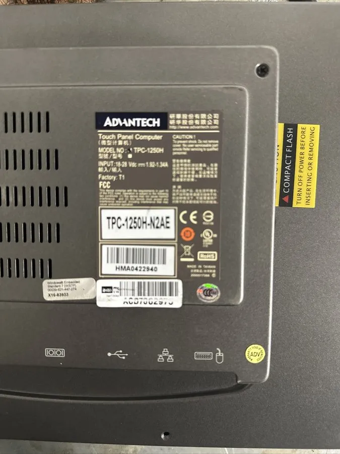 IIoT-устройство ADVANTECH Industrial Touch Tablet PC TPC-1250H TPC-1250H-N2AE