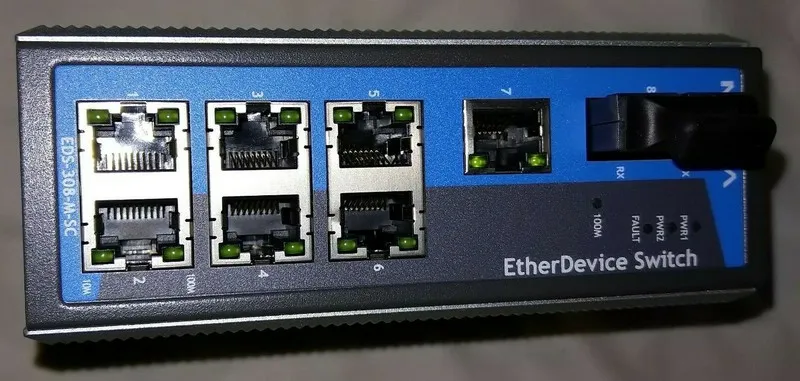 IIoT-устройство Moxa EDS-308-M-SC Ethernet Switch EDS308