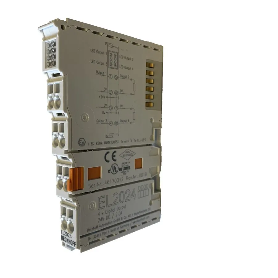 Модуль ввода-вывода Beckhoff EL2024 EtherCAT Terminal 4-Channel Digital Output 2 — фото лота 2