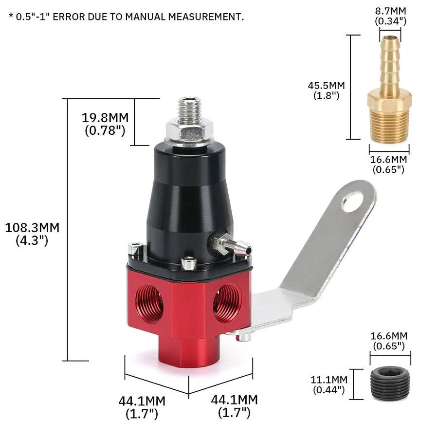 Трубопроводная арматура Aeromotive 13301 Universal Bypass Fuel Pressure Regulato — фото лота 1