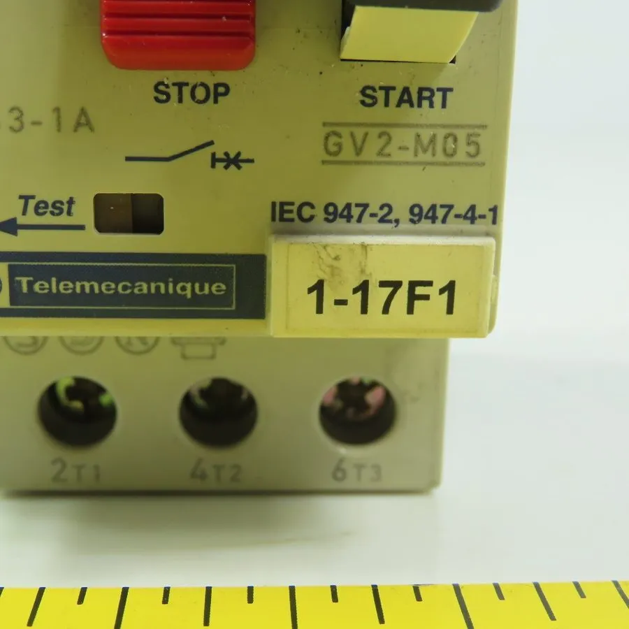 Автоматический выключатель Telemecanique GV2-M05 0.63- 1A 690V Motor Circuit Bre