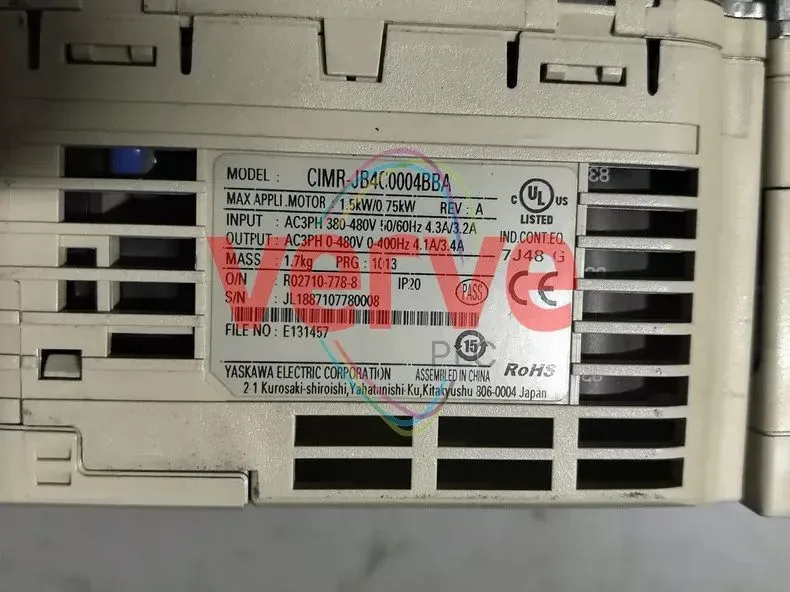 Частотный преобразователь Yaskawa inverter J1000 series CIMR-JB4C0004BBA 0.75/1.