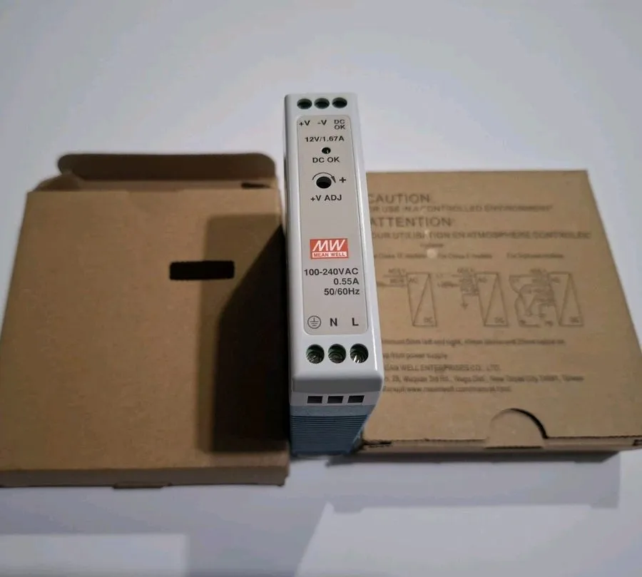 Блок питания Mean Well MDR-20-12 Industrial Din Rail Power Supply 12VDC 1.67A 20