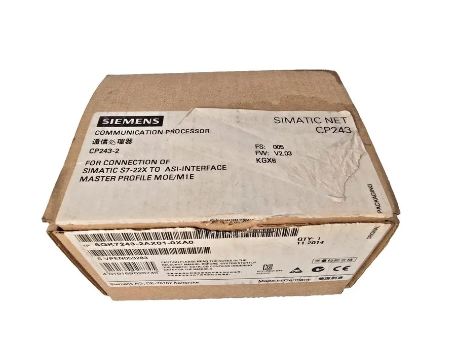 IIoT-устройство Siemens 6GK7243-2AX01-0XA0 CP243-2 AS-Interface Master Processor — фото лота 1