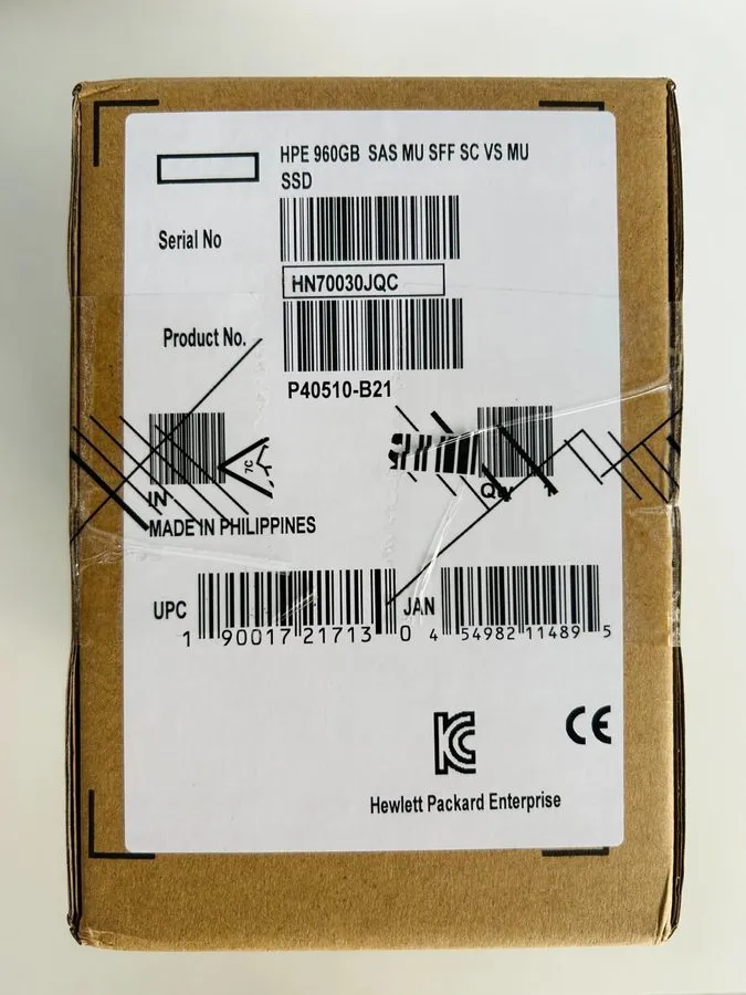 Сервер HPE 960GB SAS 12G 2.5" G10+ GEN11 Server SSD Replace P40510-B21 P41535-00 — фото лота 2