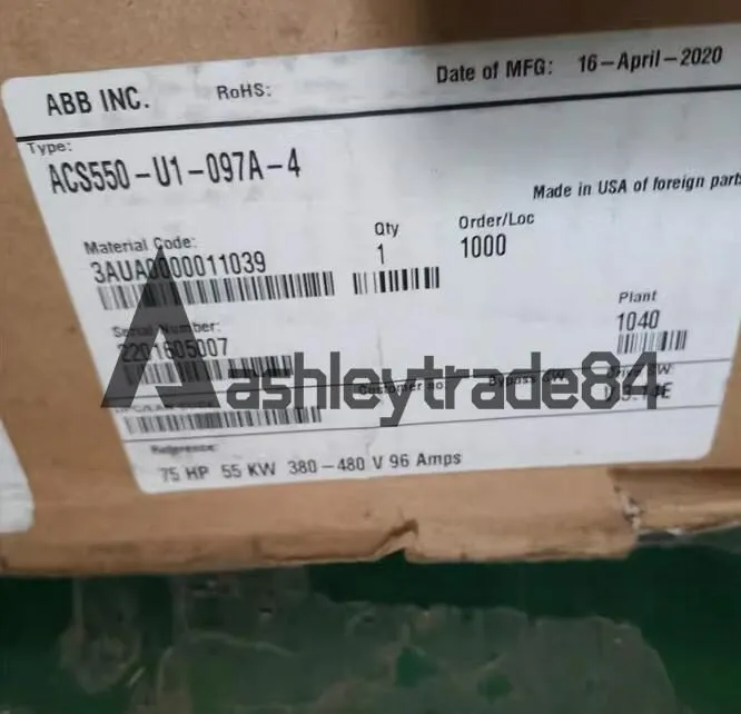 Частотный преобразователь ABB ACS550-U1-097A-4 No Keypad