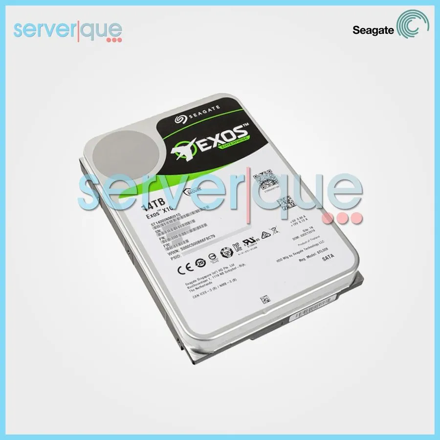 Жёсткий диск Seagate Exos X16 14TB ST14000NM001G SATA 3.5" 7200RPM Enterprise Ha