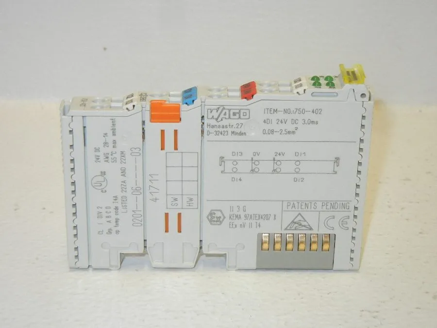 Модуль ввода-вывода Wago 750-402 Input Module 4DI 24VDC 3.0Ms