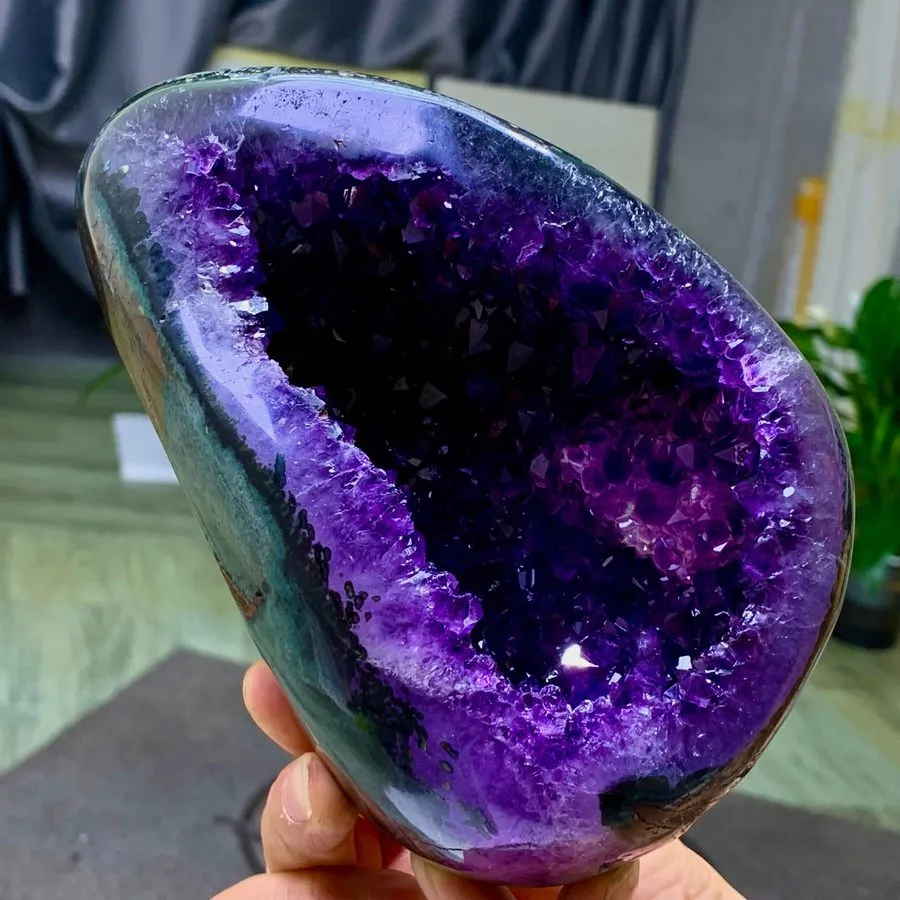 Лабораторный прибор 2.86LB Natural Amethyst geode quartz cluster crystal specime