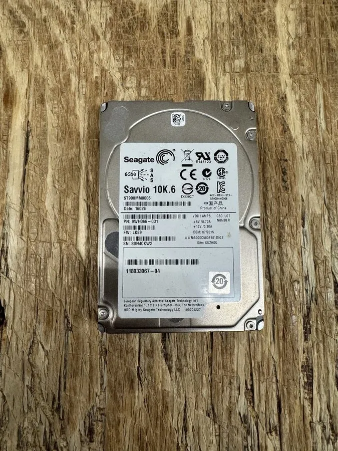Жёсткий диск ST900MM0006 Seagate 9WH066 900GB 10K RPM 6Gb/s 2.5"SAS HDD Hard Dri